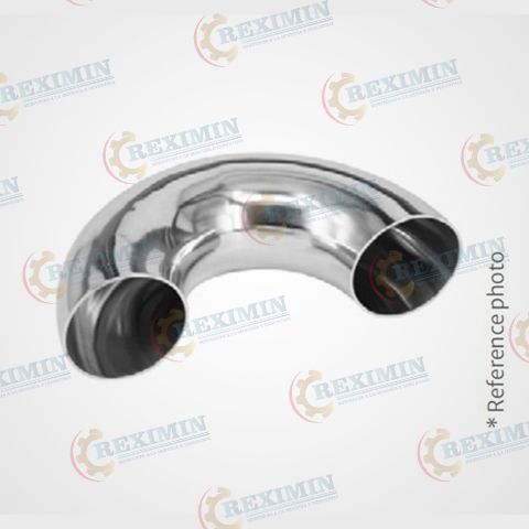 CODO 180° SANITARIO ASTM A270 C-316L 3A EXTREMOS SOLDABLES