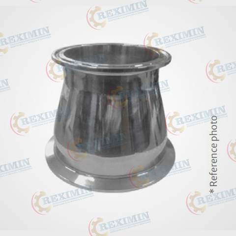 REDUCCIÓN CONCÉNTRICA SANITARIA ASTM A270 C-304 3A EXTREMOS CLAMP