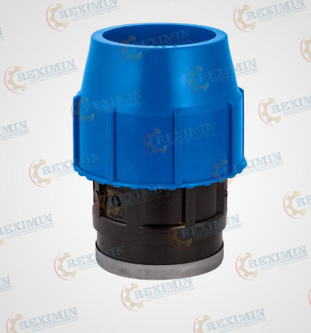 ADAPTADOR HDPE COMPRESIÓN R/HEMBRA PN-10